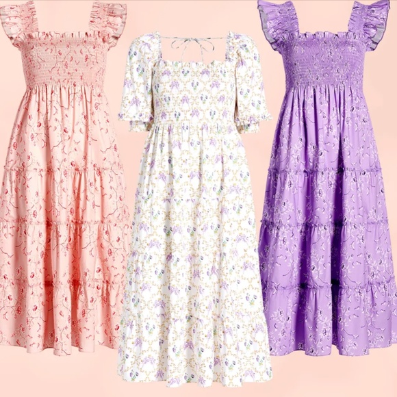 Hill House Dresses Bridgerton X Hill House Home X Phenomenal Ellie Nap Dress Pink Floral Xl